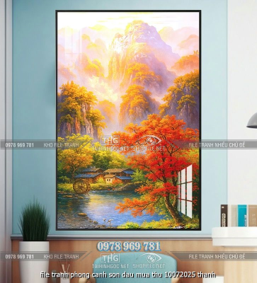 file tranh phong canh son dau mua thu 10072025 thanh