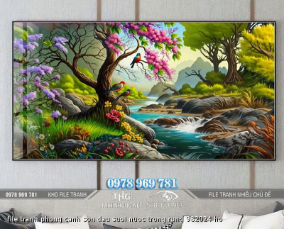 file tranh phong canh son dau suoi nuoc trong rung 982024 ho