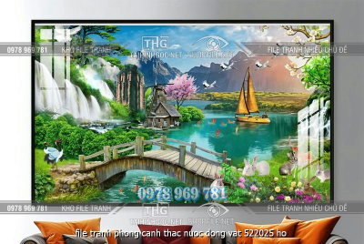 file tranh phong canh thac nuoc dong vat 522025 ho