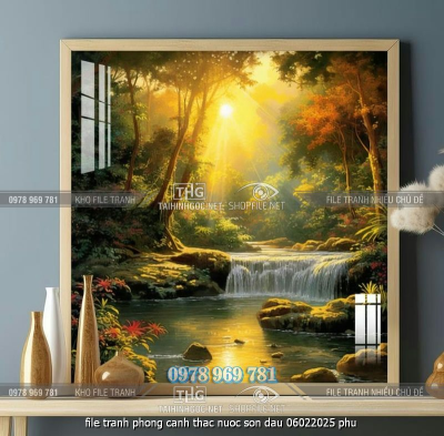 file tranh phong canh thac nuoc son dau 06022025 phu