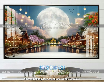 file tranh phong canh thanh pho trang 19032025