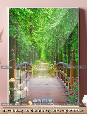 file tranh phong canh thien nhien cay cau khu rung 2972025 ho