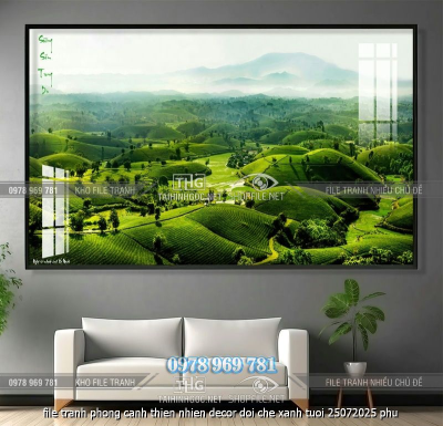file tranh phong canh thien nhien decor doi che xanh tuoi 25072025 phu