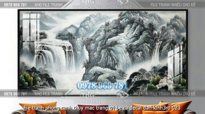 file tranh phong canh thuy mac trang tri be ca decal dan kinh3rd 023