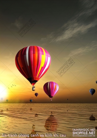 file tranh phong canh va kinh khi cau