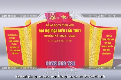 file tranh phong nen background bang hieu dai hoi 30072025 hanh