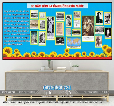 file tranh phong nen background bao tuong chu tich ho chi minh bac ho