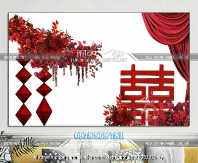 file tranh phong nen background dam cuoi do 28062025 vy