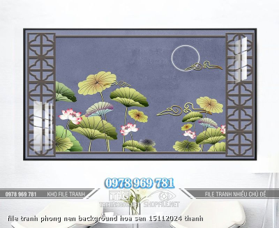 file tranh phong nen background hoa sen 15112024 thanh