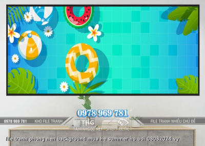 file tranh phong nen background mua he summer ho boi 08082024 vy