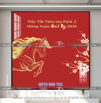 file tranh phong nen background ngua tet do 02022026 dao t1
