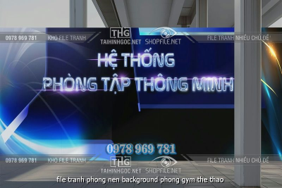 file tranh phong nen background phong gym the thao