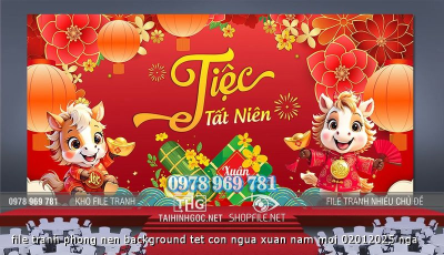 file tranh phong nen background tet con ngua xuan nam moi 02012025 nga