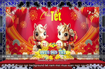 file tranh phong nen background tet nam moi mua xuan nam ngua 13