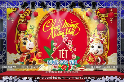 file tranh phong nen background tet nam moi mua xuan nam ngua 15