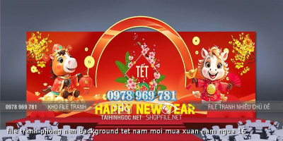 file tranh phong nen background tet nam moi mua xuan nam ngua 16