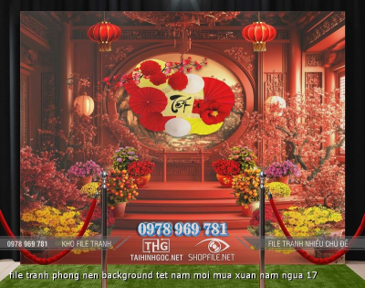 file tranh phong nen background tet nam moi mua xuan nam ngua 17