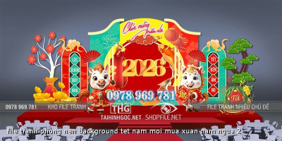 file tranh phong nen background tet nam moi mua xuan nam ngua 2