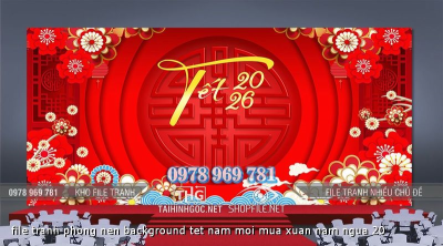 file tranh phong nen background tet nam moi mua xuan nam ngua 20