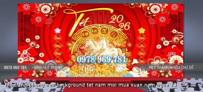 file tranh phong nen background tet nam moi mua xuan nam ngua 23