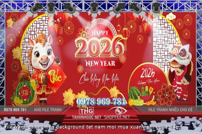 file tranh phong nen background tet nam moi mua xuan nam ngua 43