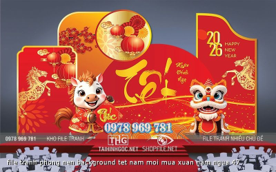 file tranh phong nen background tet nam moi mua xuan nam ngua 47