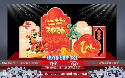 file tranh phong nen background tet nam moi mua xuan nam ngua 48