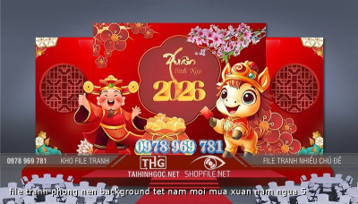 file tranh phong nen background tet nam moi mua xuan nam ngua 5