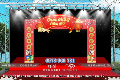 file tranh phong nen background tet nam moi mua xuan nam ngua 80