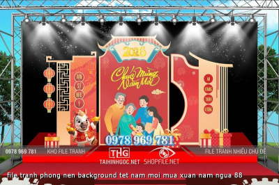 file tranh phong nen background tet nam moi mua xuan nam ngua 88