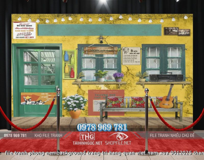 file tranh phong nen background trang tri hang quan viet nam xua 9012025 thanh