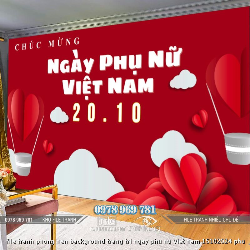 file tranh phong nen background trang tri ngay phu nu viet nam 15102024 phu