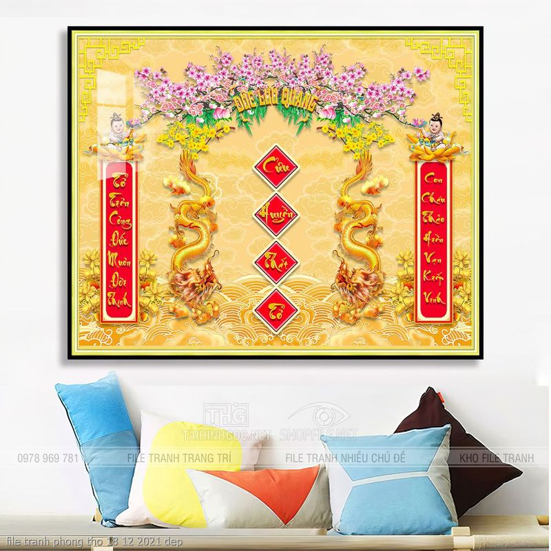 file tranh phong tho 5 con ong ho 22062023