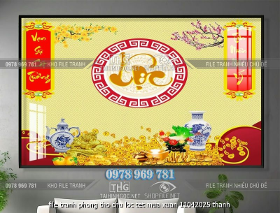 file tranh phong tho chu loc tet mua xuan 11042025 thanh