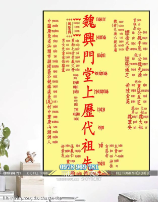 file tranh phong tho chu tau dep