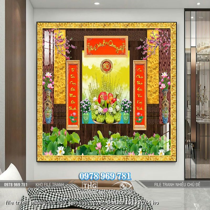 file tranh phong tho hoa sen cuu huyen that to 19122024 ho