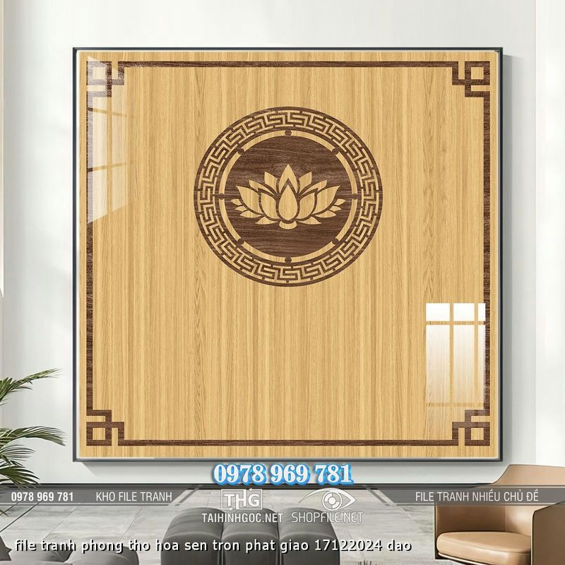 file tranh phong tho hoa sen tron phat giao 17122024 dao