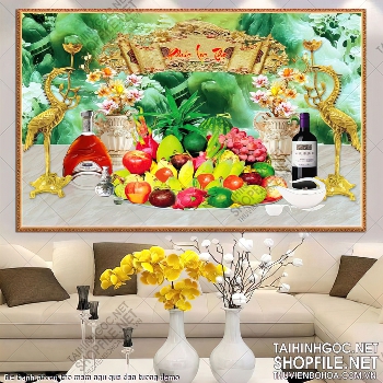 file tranh phong tho mam ngu qua dan tuong