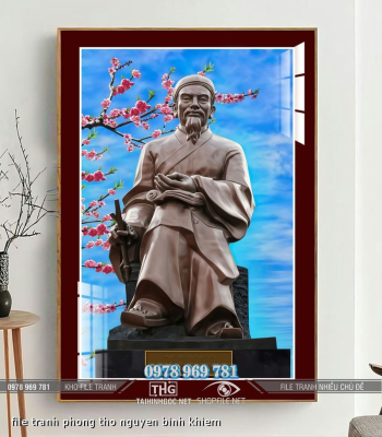 file tranh phong tho nguyen binh khiem