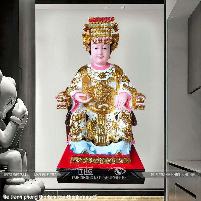file tranh phong tho tam toa thanh mau t5