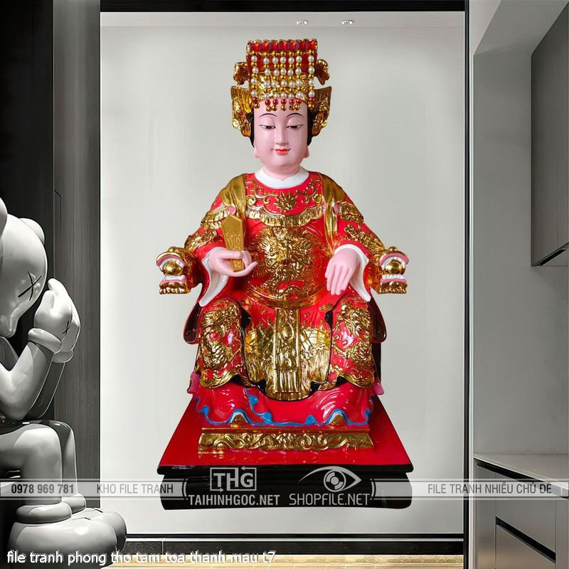 file tranh phong tho tam toa thanh mau t7