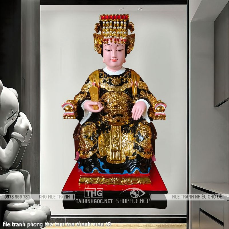 file tranh phong tho tam toa thanh mau t8