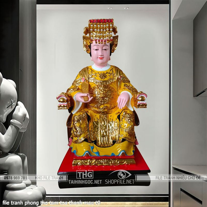 file tranh phong tho tam toa thanh mau t9