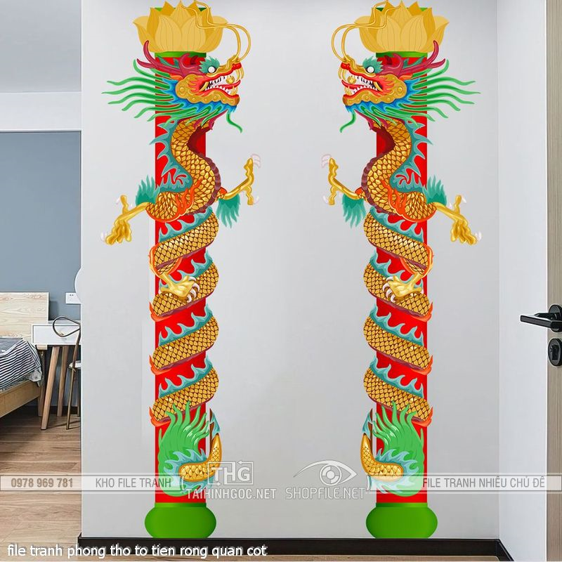 file tranh phong tho to tien rong quan cot
