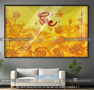 file tranh phong tho truc chi hoa sen chu phuc 11102025 h