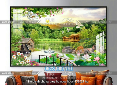 file tranh phong thuy ho nuoc huou 432024 ho