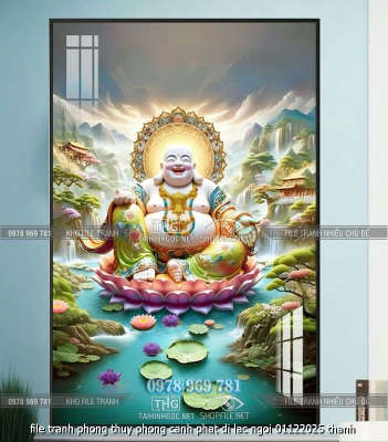 file tranh phong thuy phong canh phat di lac ngoi 01122025 thanh