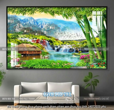file tranh phong thuy phong canh thien nhien son thuy huu tinh 14072025 phu