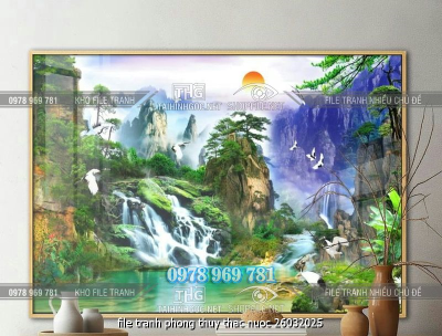 file tranh phong thuy thac nuoc 26032025