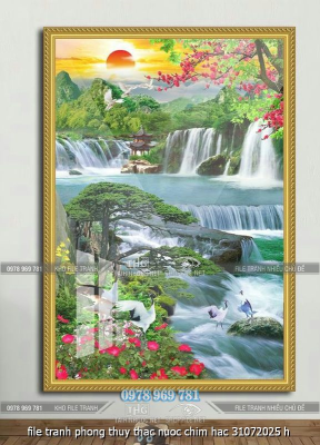 file tranh phong thuy thac nuoc chim hac 31072025 h